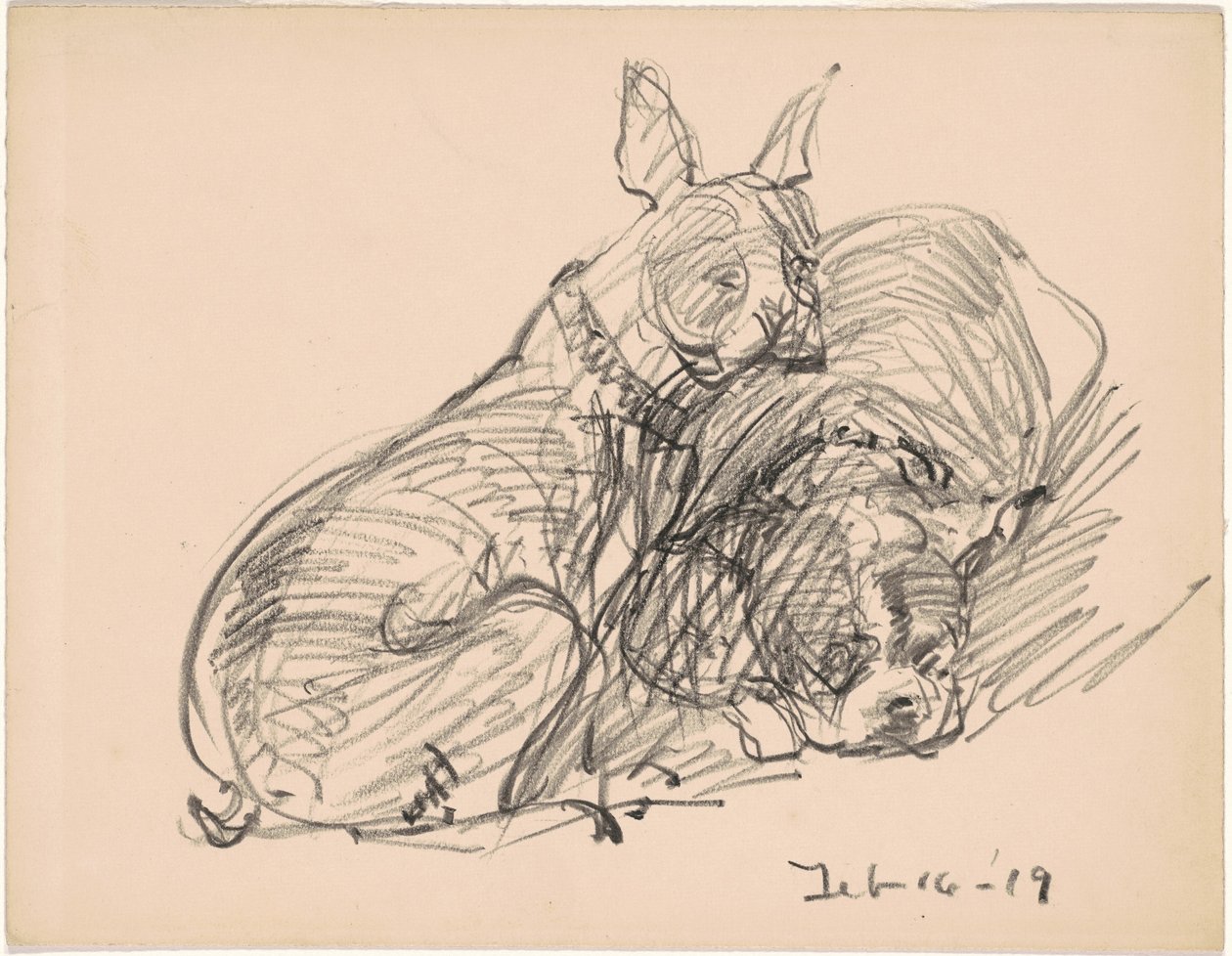 İki köpek by Charles H. Woodbury