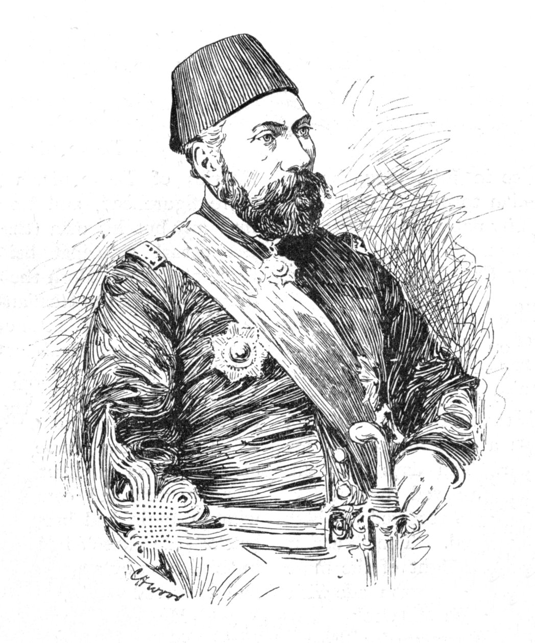 Osman Paşa, 1902 by Charles Haigh Wood
