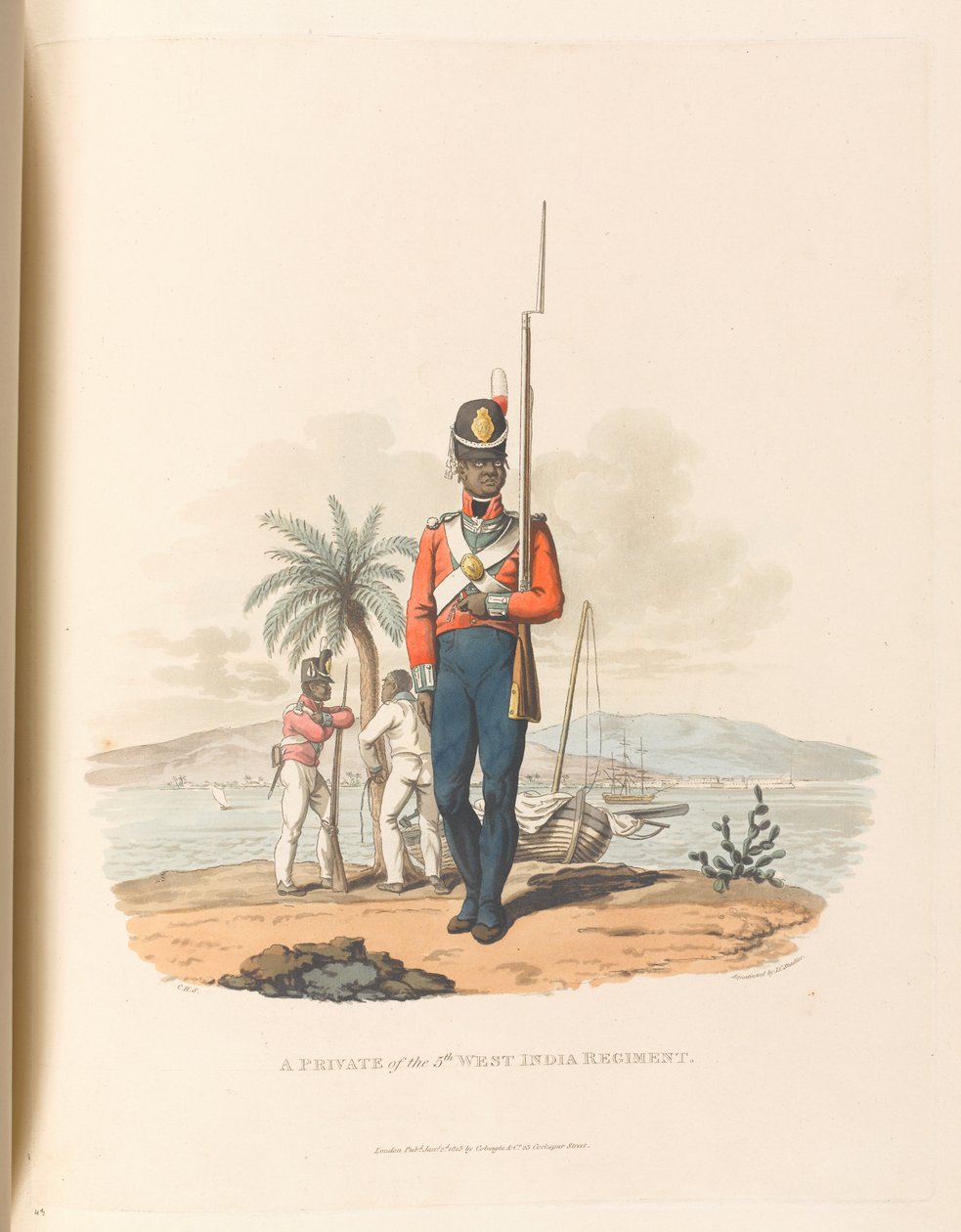 5 Batı Hindistan Alayı'ndan bir Er by Charles Hamilton (after) Smith
