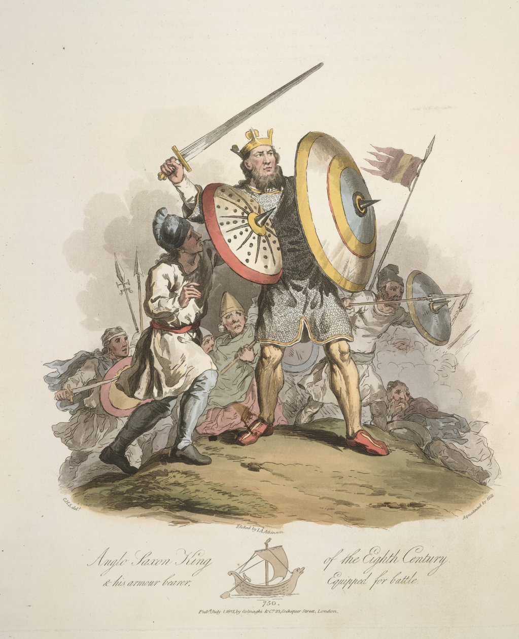 Anglo-Sakson kralı by Charles Hamilton (after) Smith