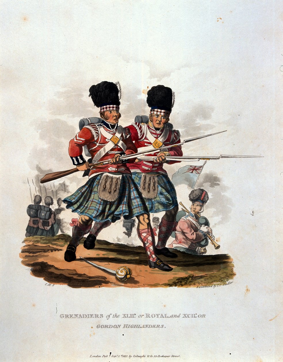 42. (veya Kraliyet) ve 141. Grenadiers veya Gordon Highlanders, 