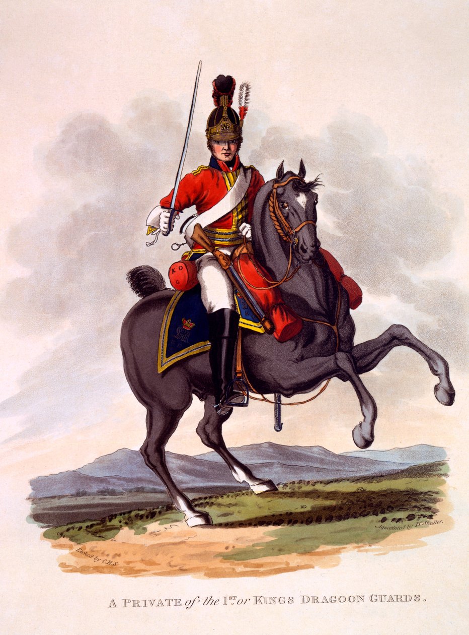 Joseph Constantine Stadler (fl.1780-1812), 1812-15 (el boyaması aquatint) tarafından oyulmuş 1. veya King