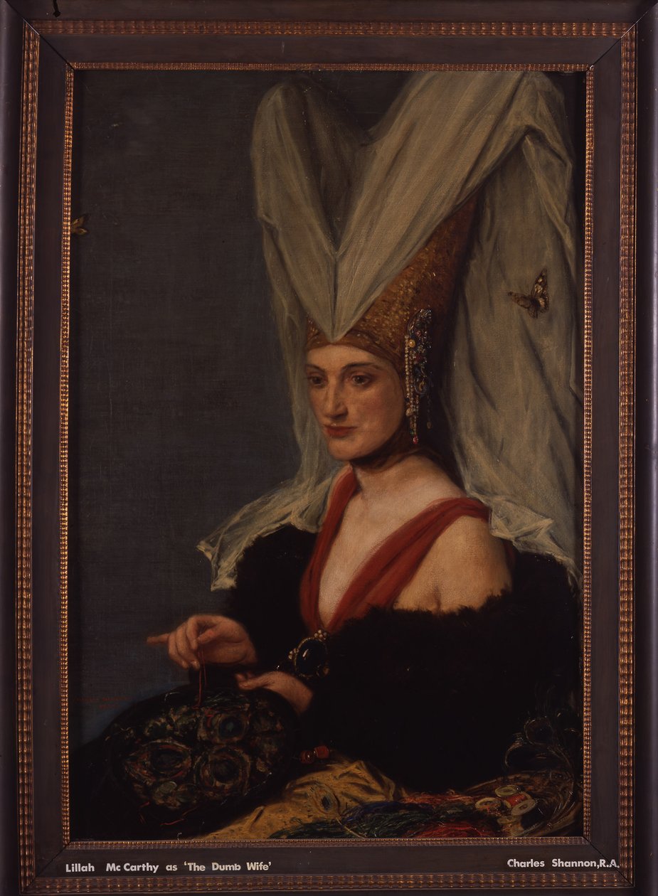 Aptal Karı rolünde Lillah McCarthy, 1922 by Charles Haslewood Shannon