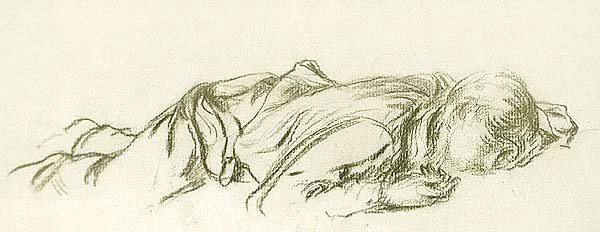 uyuyan çocuk by Charles Haslewood Shannon