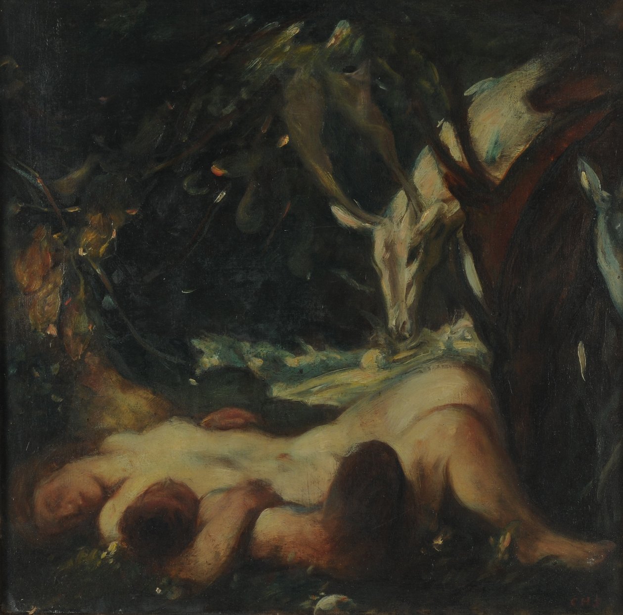 Uyuyan Orman Perisi Çalışması, 1903-06 by Charles Haslewood Shannon