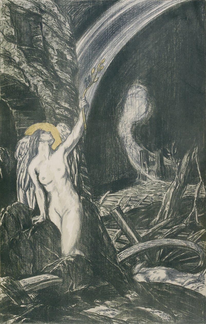 Sanatın Yeniden Doğuşu, 1917 (litografi) by Charles Haslewood Shannon