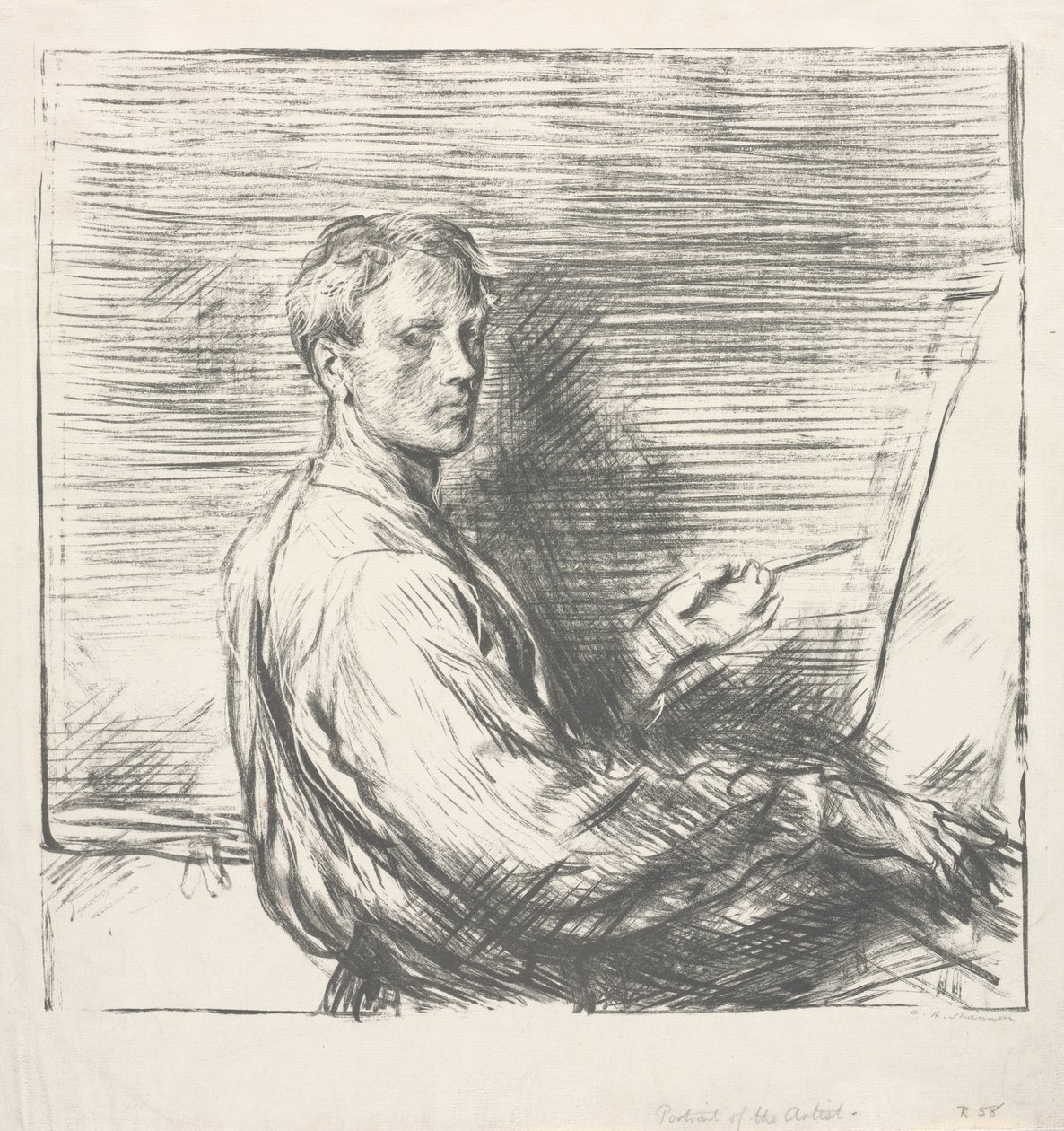 Sanatçının Portresi, No. 1 by Charles Hasslewood Shannon