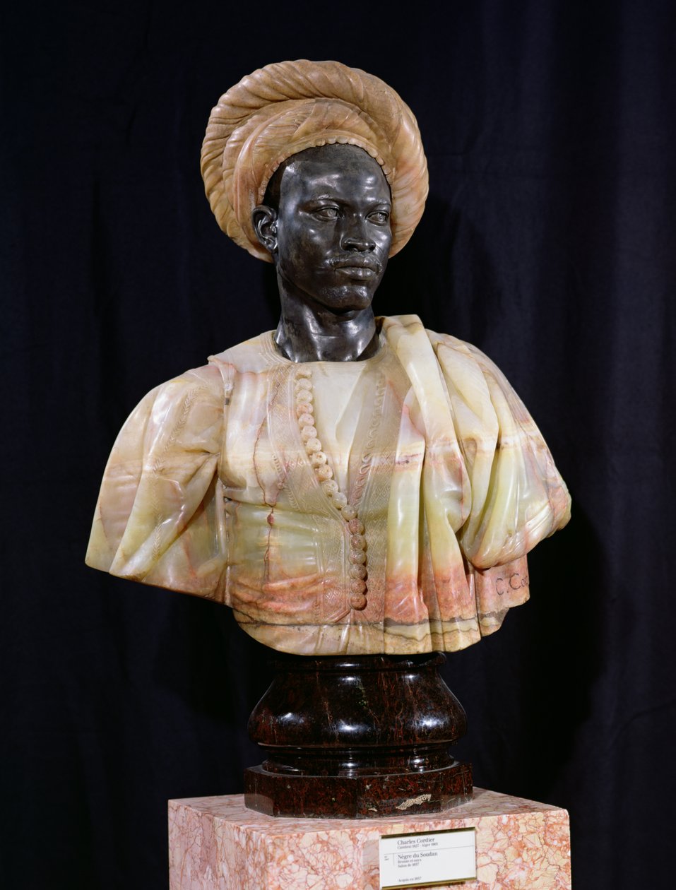 Sudanlı Bir Adamın Büstü, 1857 (oniks ve bronz) by Charles Henri Joseph Cordier