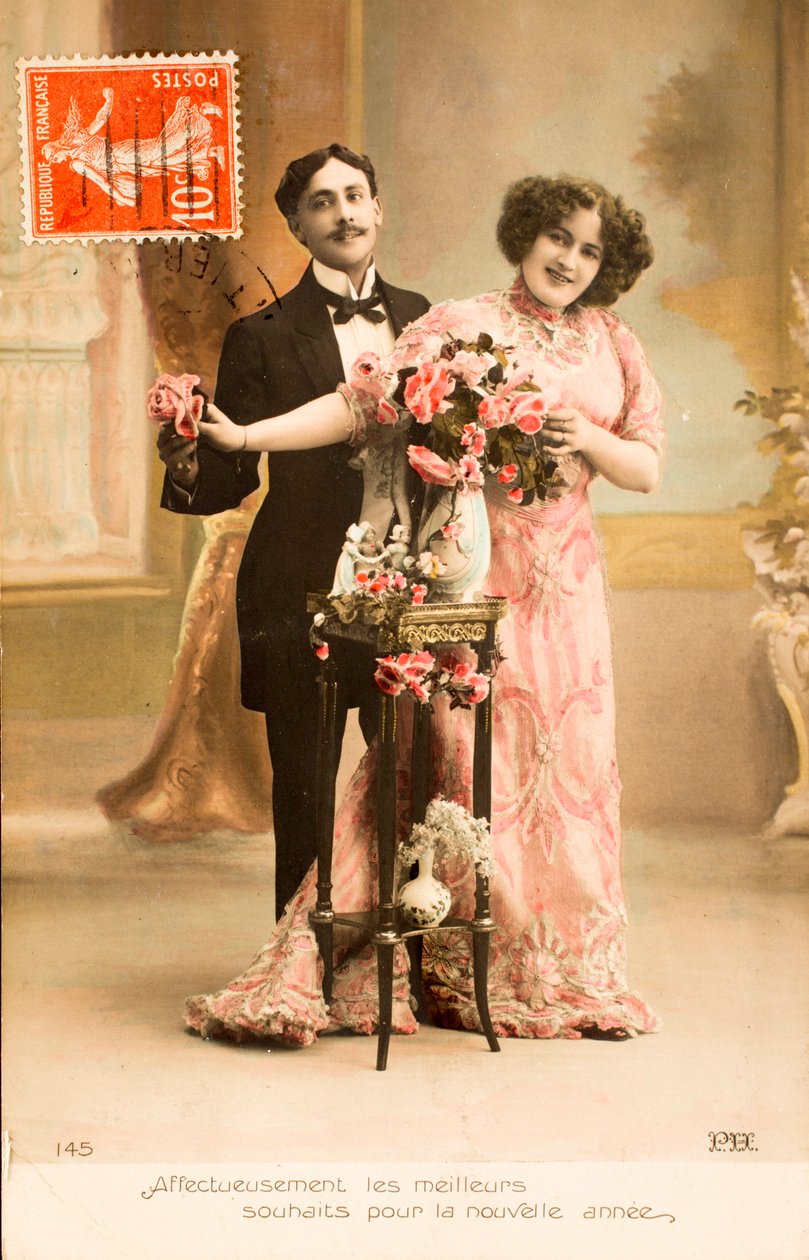 Eski kartpostal/Yeni Yılınız Kutlu Olsun/Selamlar by Augustus Kollner