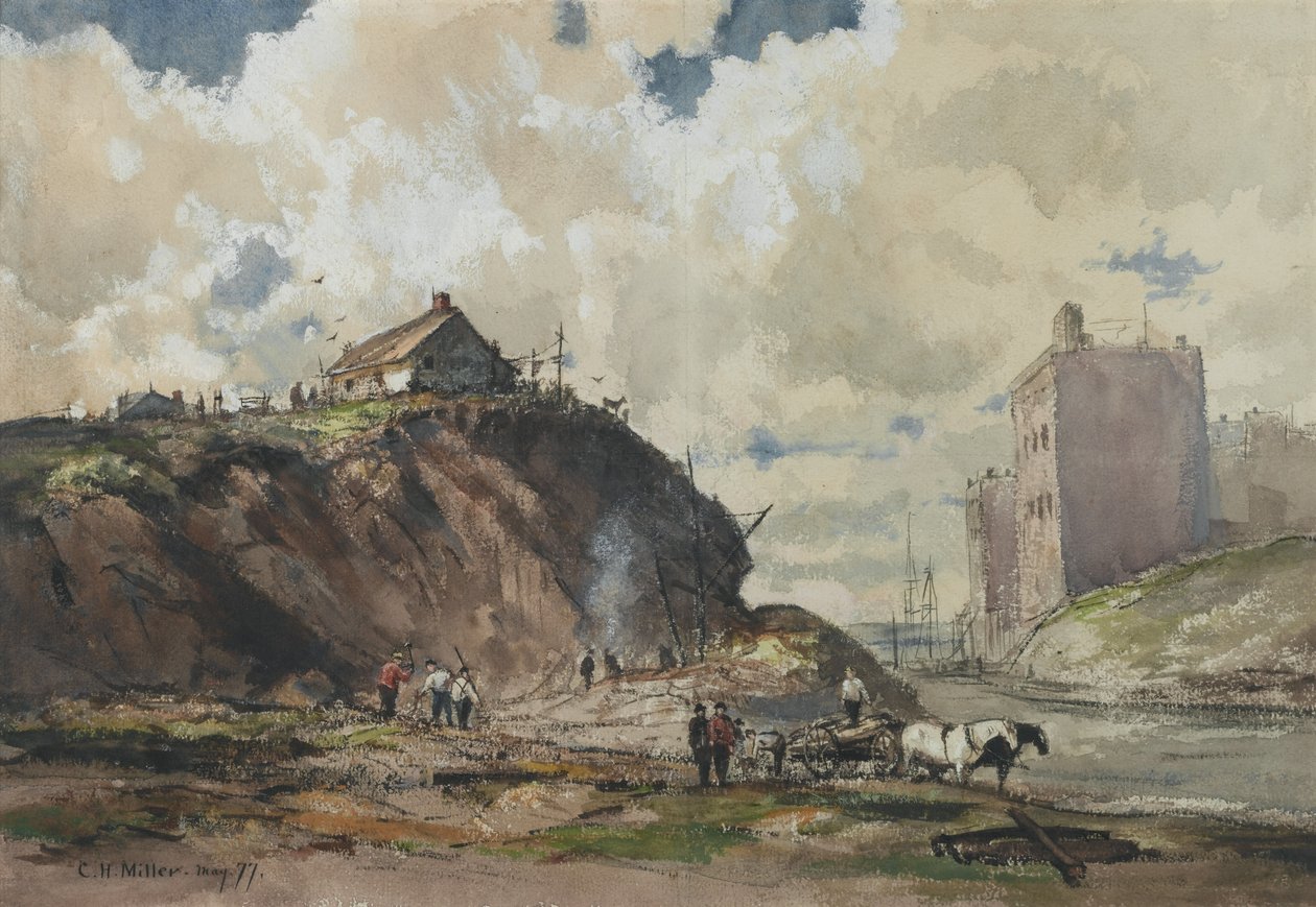 Şehrin İnşa Edilme Şekli, 1877 (kağıt üzerinde wc) by Charles Henry Miller