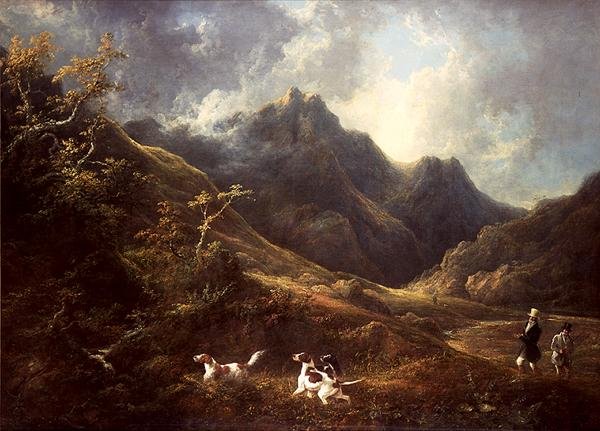 Köpeklerin Üzerinden Vurmak (tuval üzerine yağlı boya) by Charles Henry Schwanfelder
