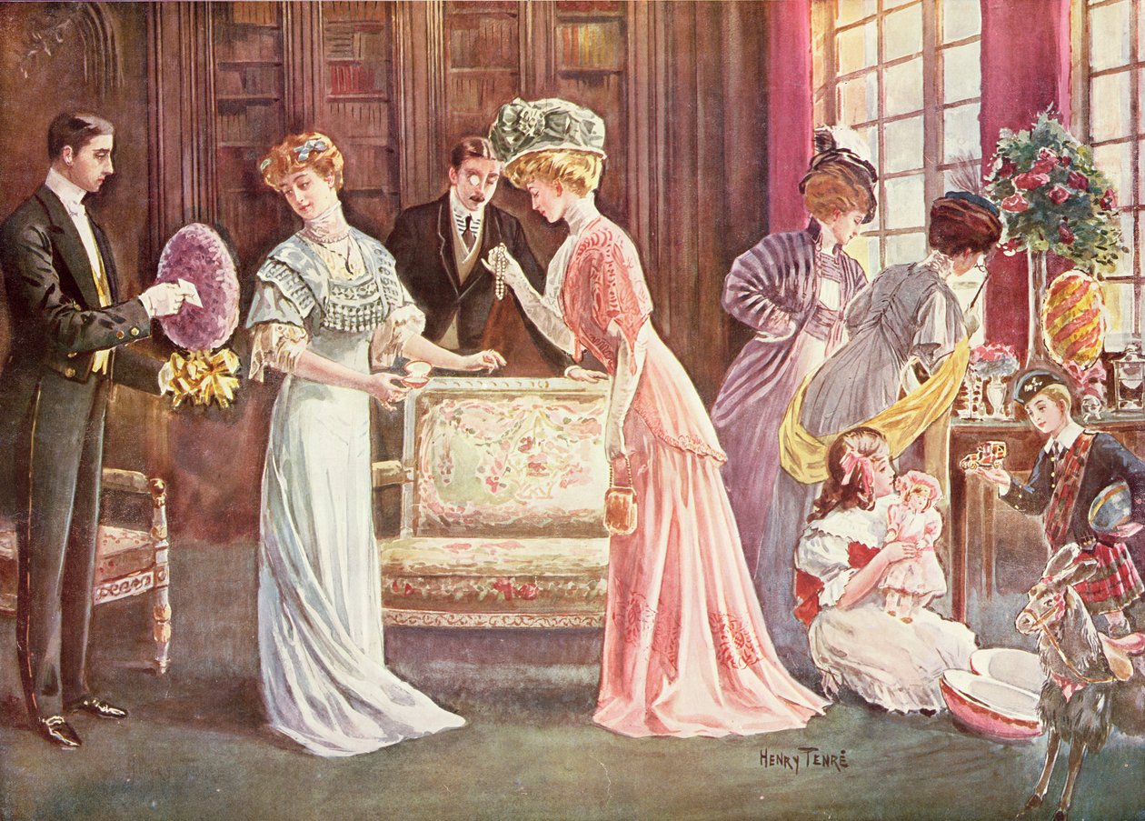 Kasabadaki Paskalya Yumurtaları, 1908 by Charles Henry Tenre