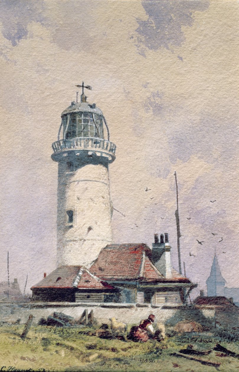 Deniz Feneri, 1853 by Charles Hoguet
