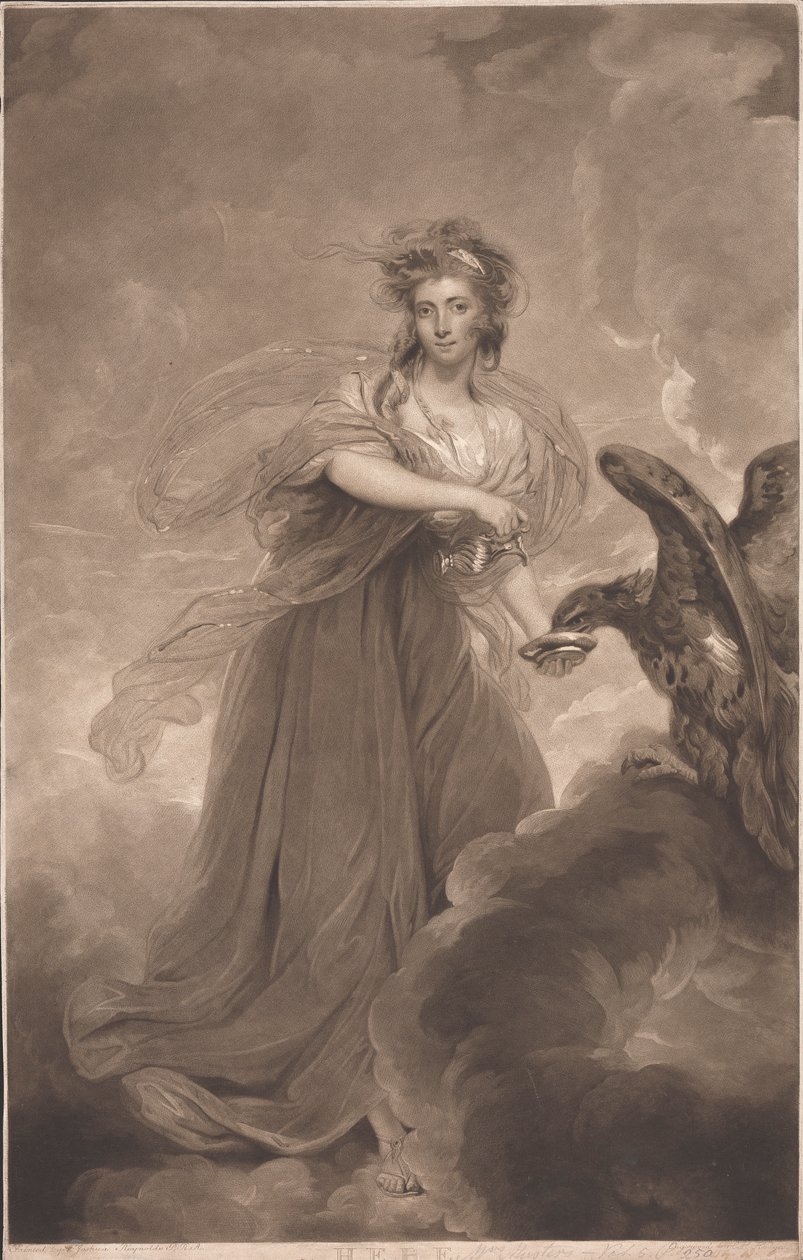 Bayan Sophia (kızlık soyadı Heywood) Hebe rolünde Musters by Charles Howard Hodges