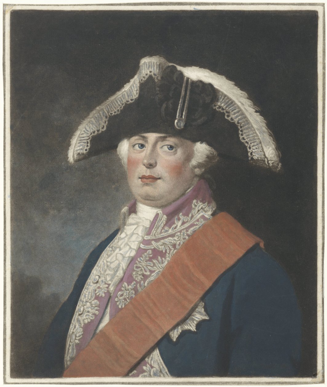 Prusya Kralı II. Frederick William'ın Portresi by Charles Howard Hodges