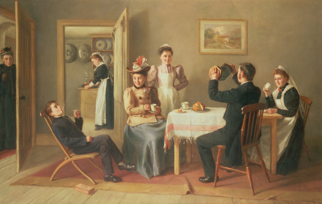 Merdiven Altındaki Yüksek Yaşam, 1897 by Charles Hunt
