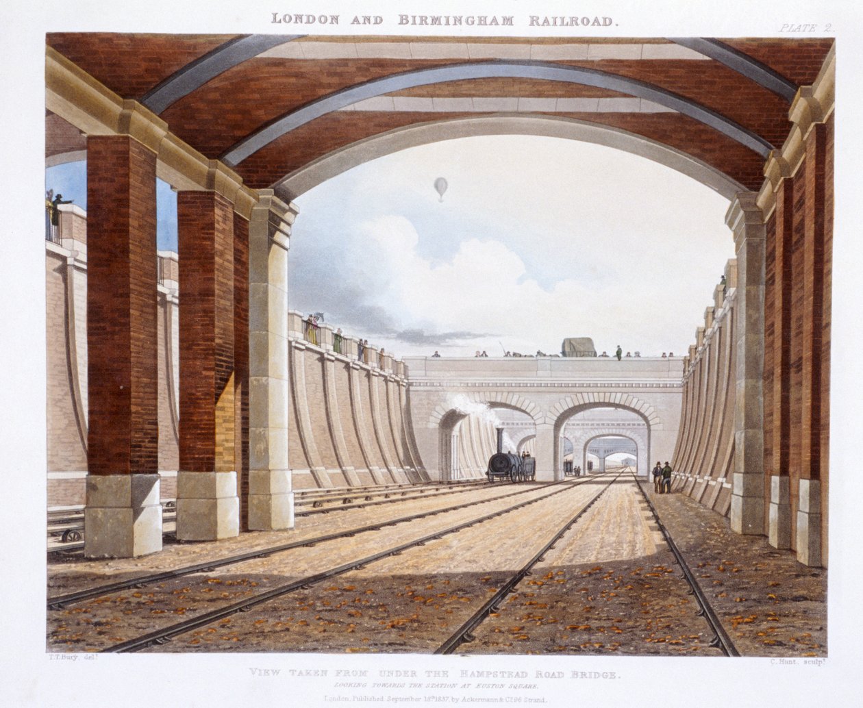 Londra ve Birmingham Demiryolu, 1837 by Charles Hunt