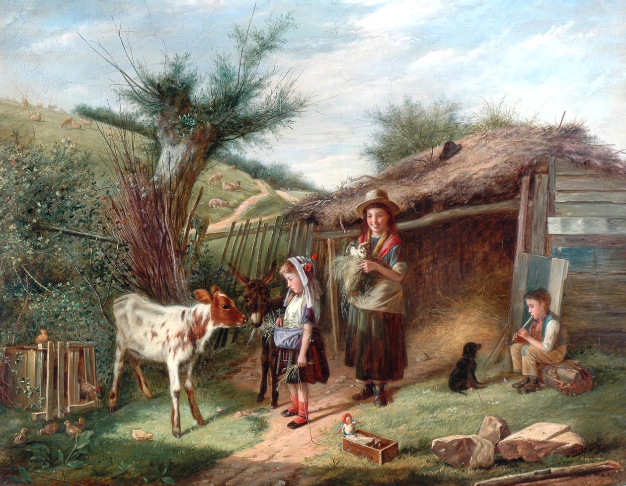 Evcil Hayvanlar, 1838 by Charles Hunt