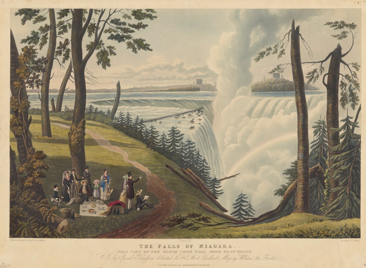 Niagara Şelaleleri by Charles Hunt after James Pattison Cockburn