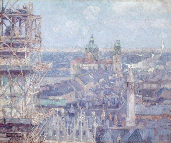 Leipzig (tuval üzerine yağlı boya) by Charles J. Palmie