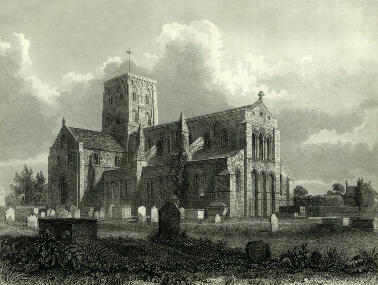 Yeni Shoreham Kilisesi, 1835. by Charles J. Smith