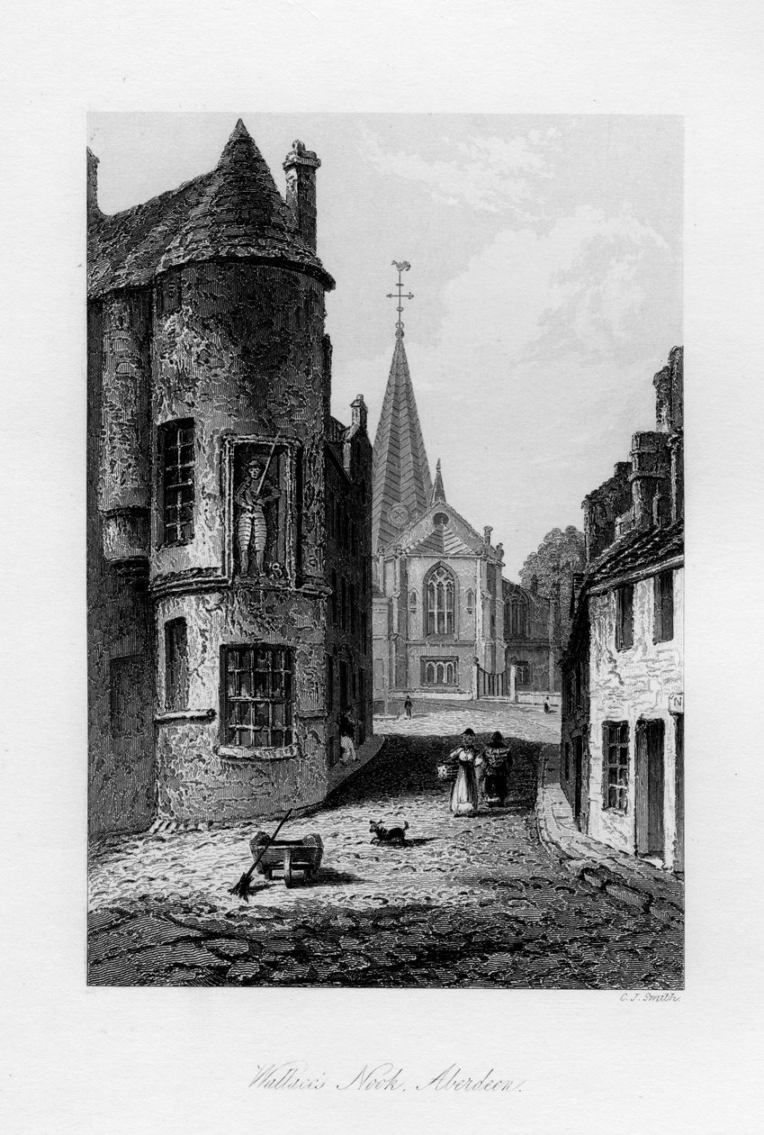 Wallaces Köşesi, Aberdeen, 1840 by Charles J. Smith
