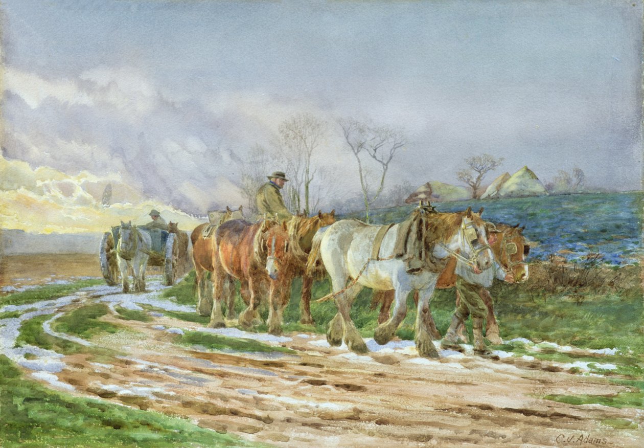 eve doğru bağlı by Charles James Adams