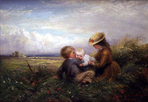 Bir Tarladaki Çocuklar by Charles James Lewis