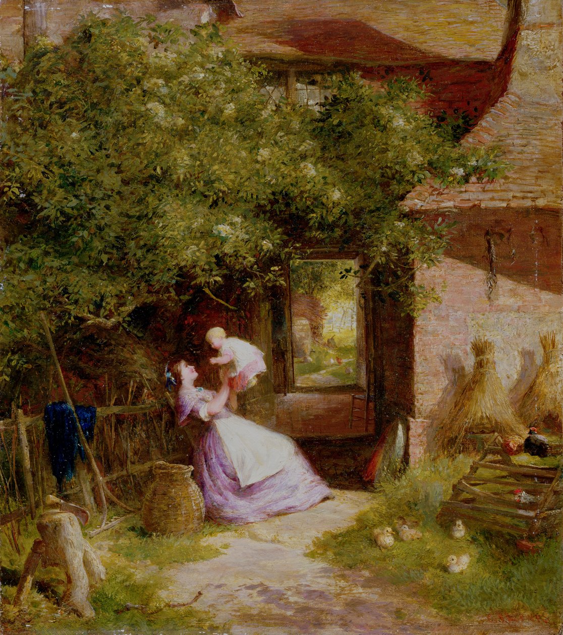 Anne ve Çocuk by Charles James Lewis