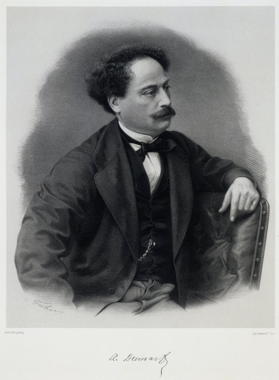 Alexandre Dumas, fils 1824-1895, 19. yüzyılın ortası. by Charles Jeremie Fuhr