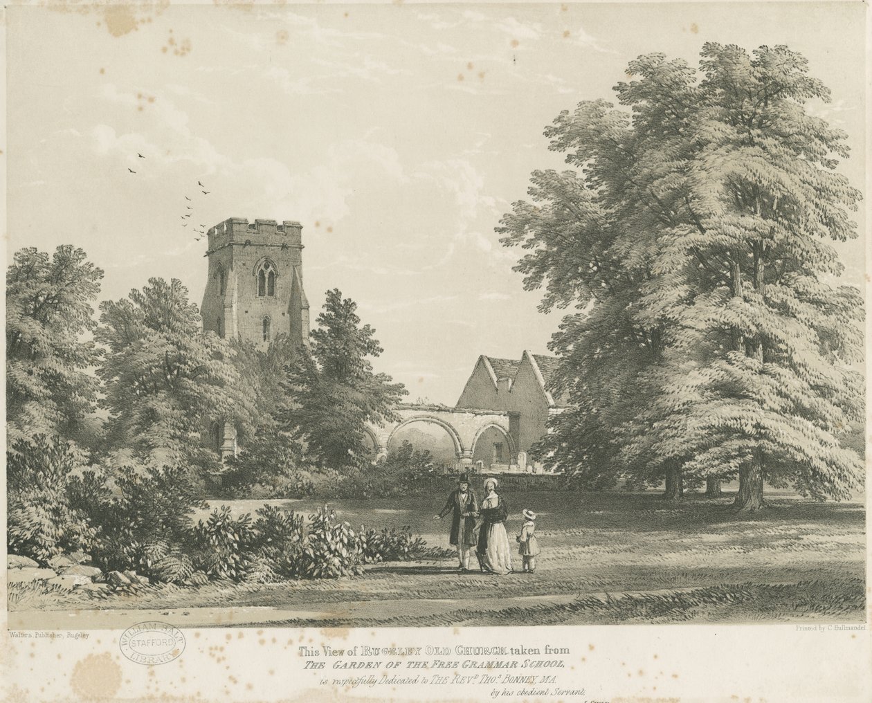 Rugeley Kilisesi by Charles Joseph Hullmandel