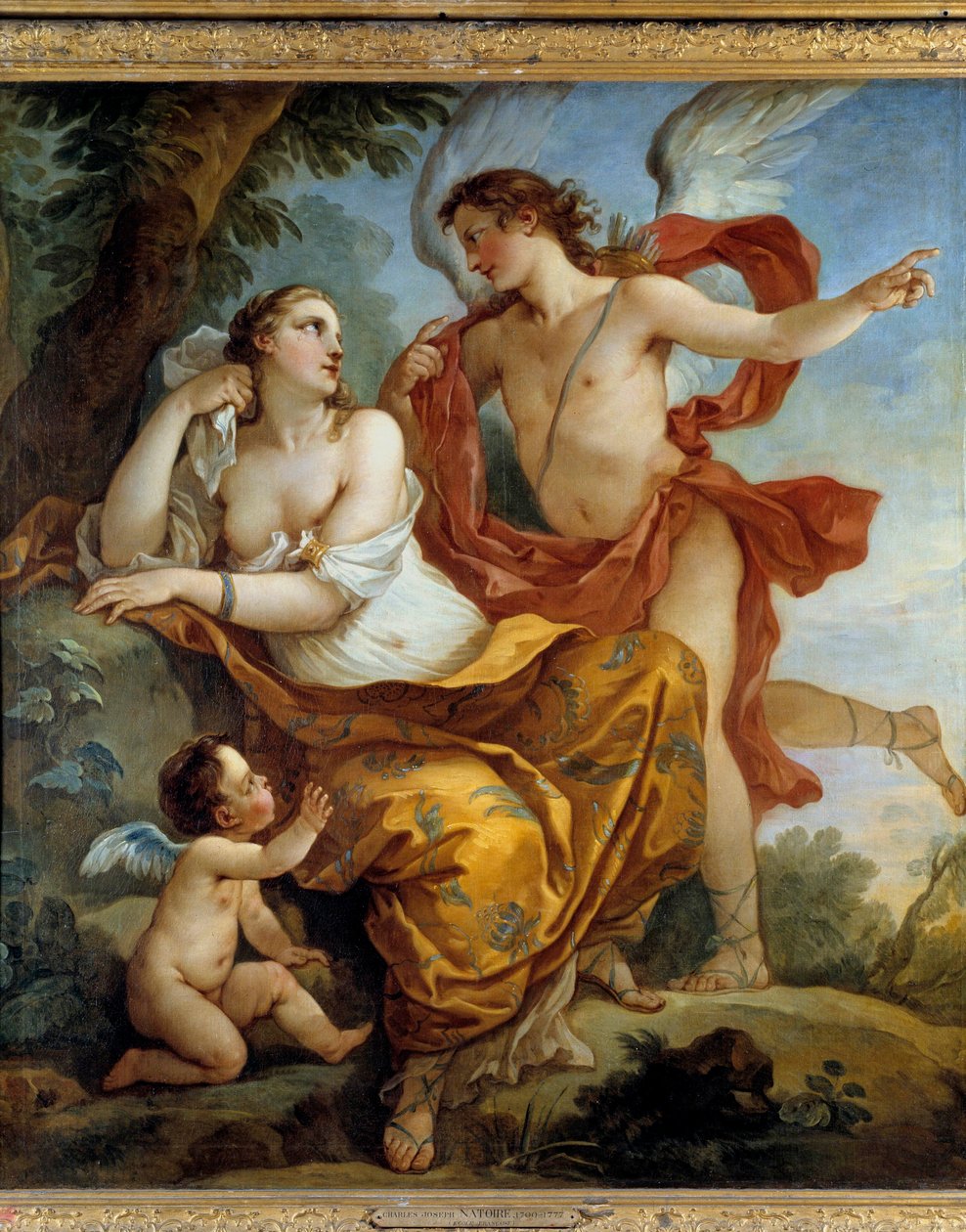 Calypso, Charles Joseph Natoire (Charles-Joseph Natoire) tarafından yazılan Aşk Resminin tavsiyesini dinleyin. by Charles Joseph Natoire