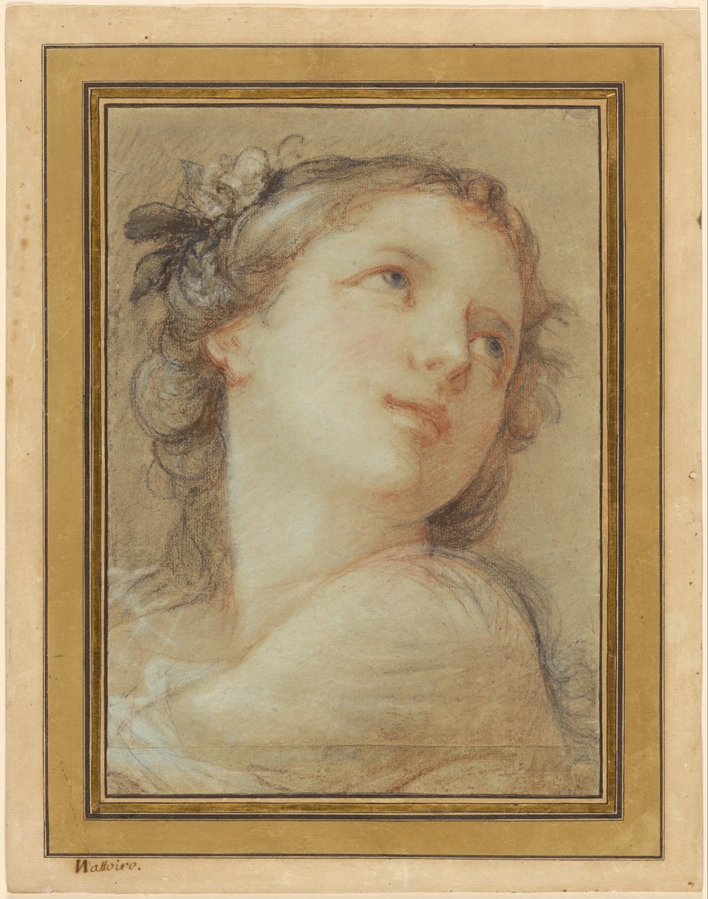 Bir Bacchante Başkanı by Charles Joseph Natoire
