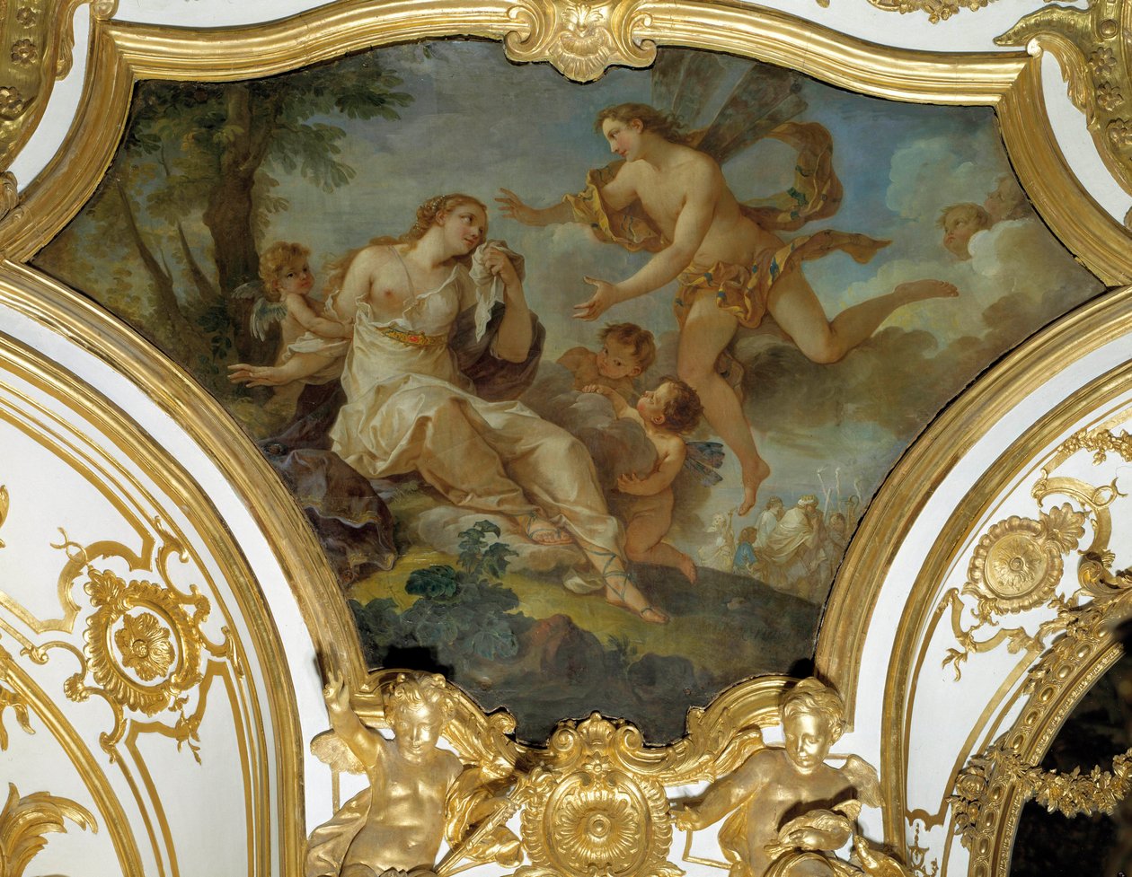 Zephir Tavan resmi tarafından toplanan Psyche, Charles Joseph Natoire (Charles-Joseph Natoire) tarafından by Charles Joseph Natoire