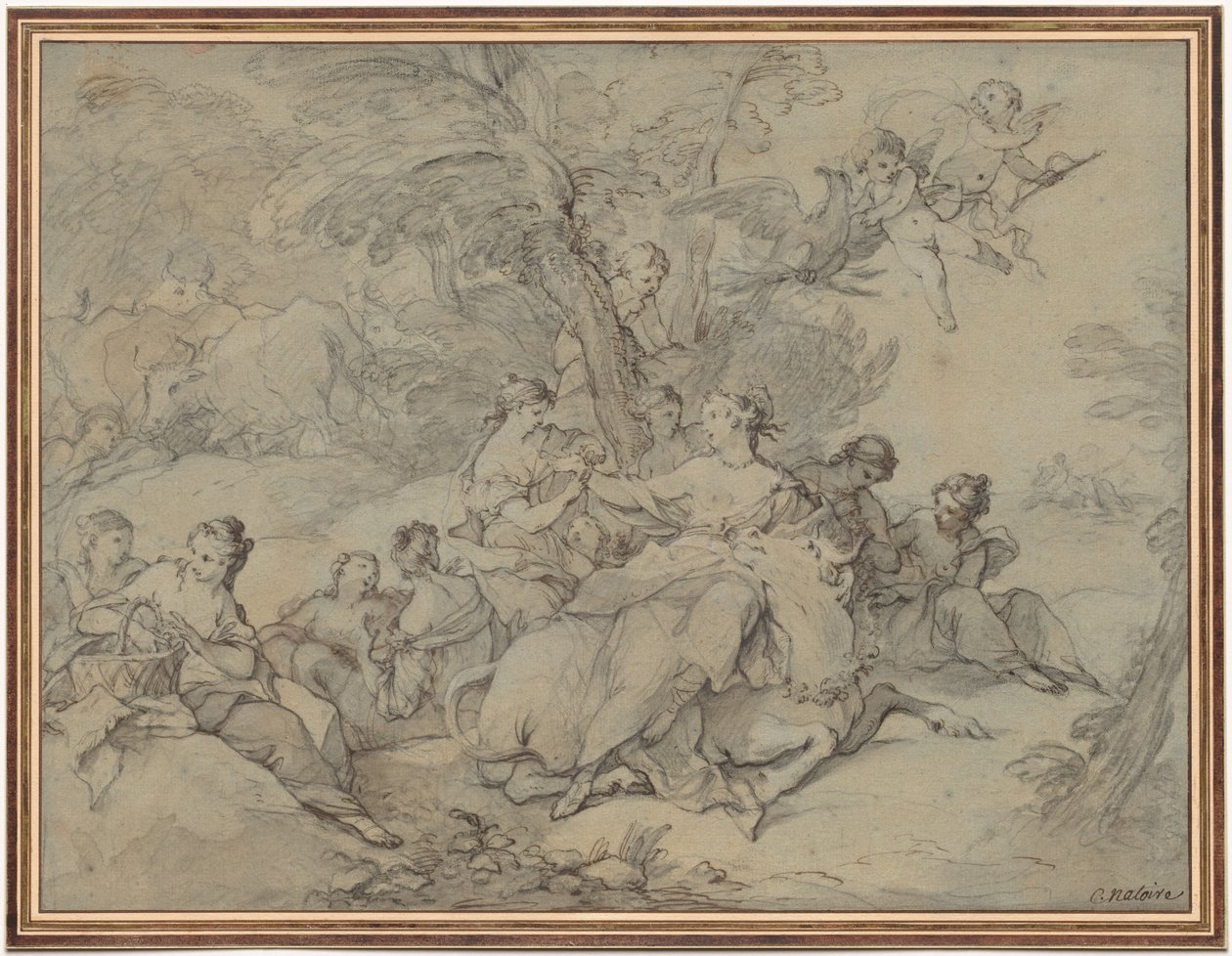 Avrupa'nın tecavüzü by Charles Joseph Natoire