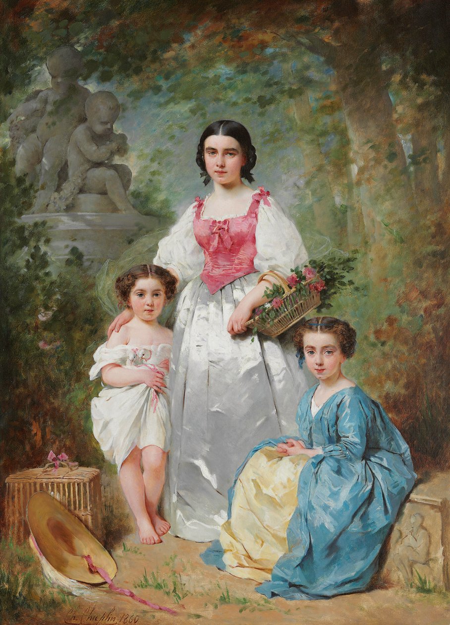 Gros Ailesinin Portresi, 1860 by Charles Joshua Chaplin