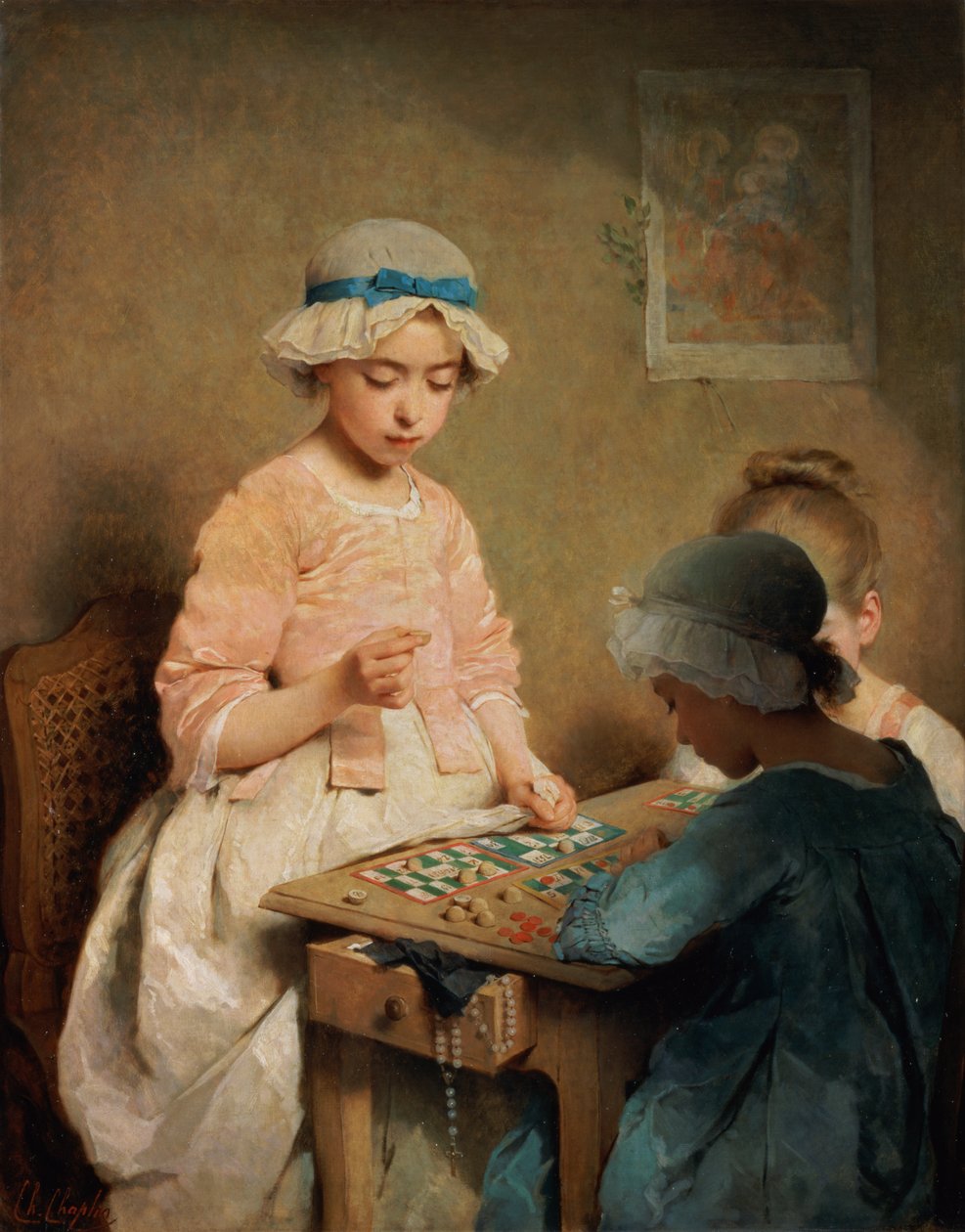 Loto Oyunu, 1865 by Charles Joshua Chaplin