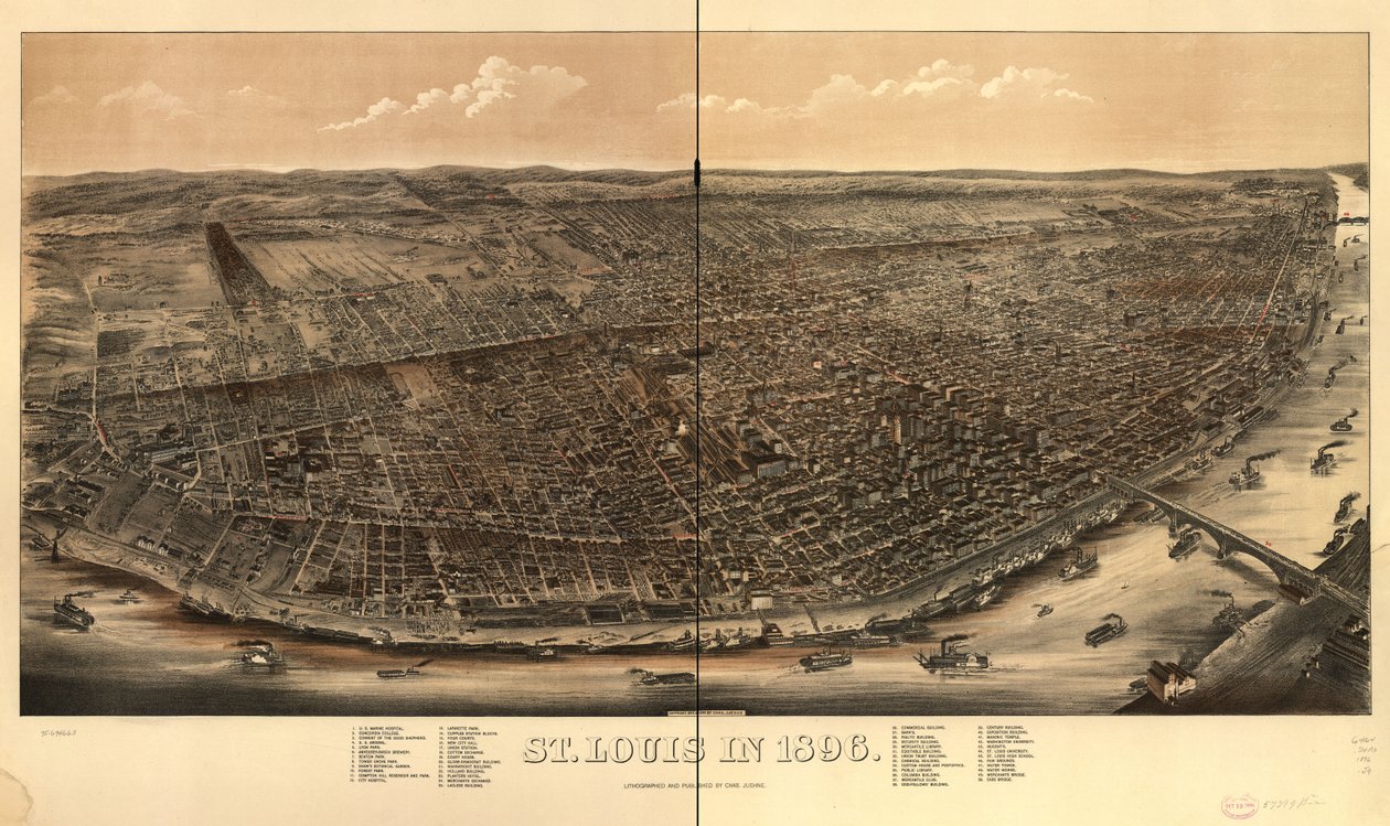 1896 yılında St.Louis by Charles Juehne