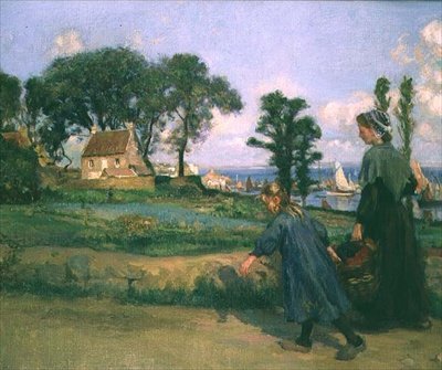 Eve dönüş by Charles Jules Duvent