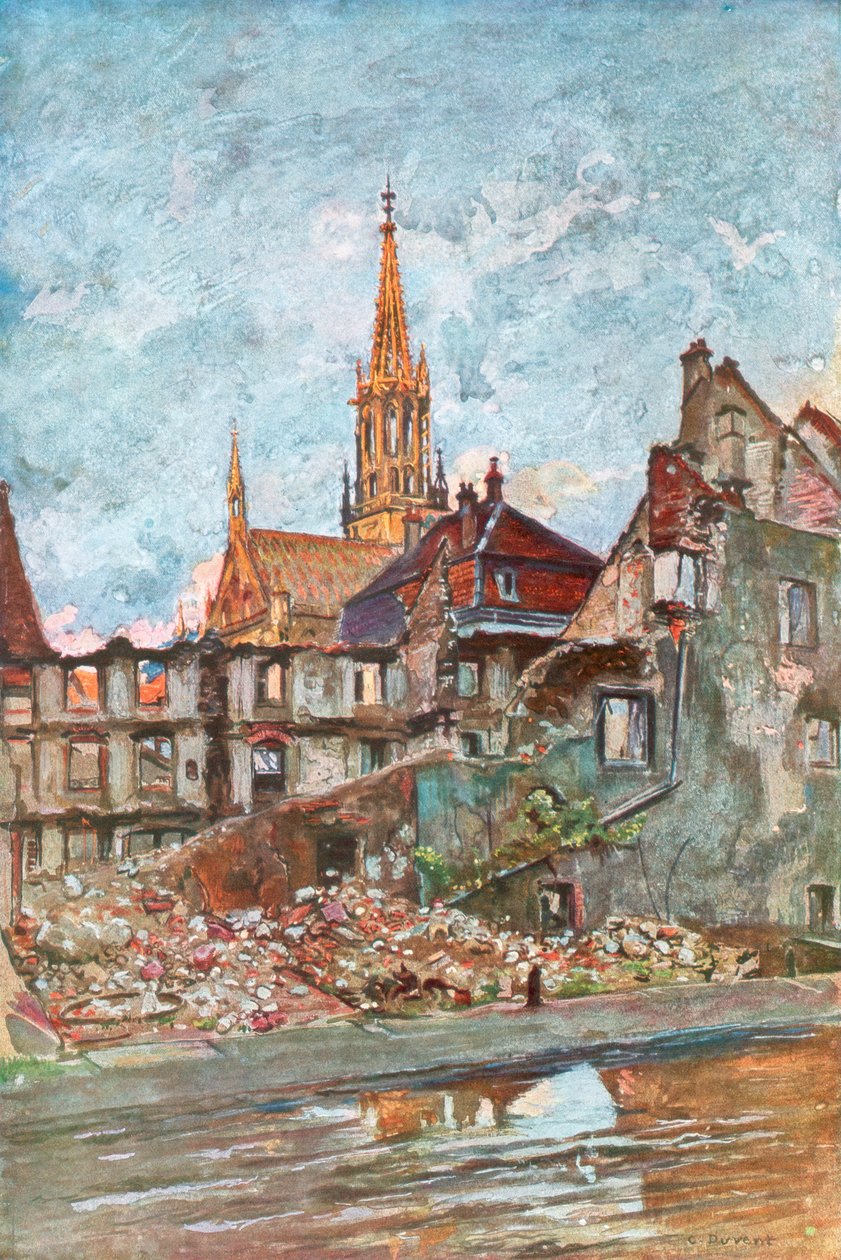 Thann Harabeleri, Alsace, 1915, 1926 by Charles Jules Duvent