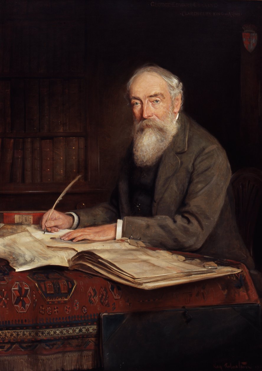 George Edward Cokayne, Clarenceux Silah Kralı by Charles Kay Robertson