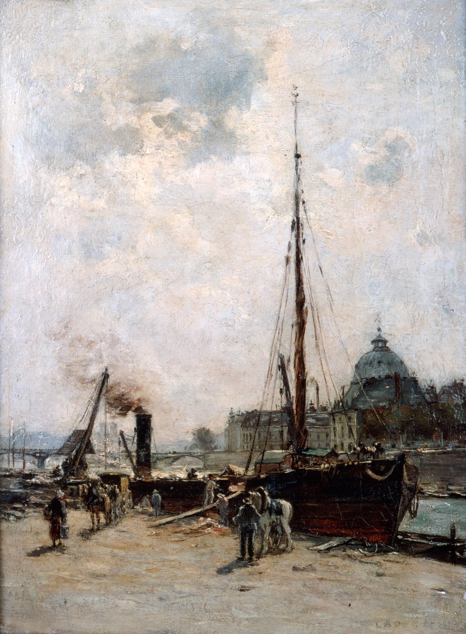 Enstitünün görünümü, 19. yüzyıl. by Charles Lapostolet