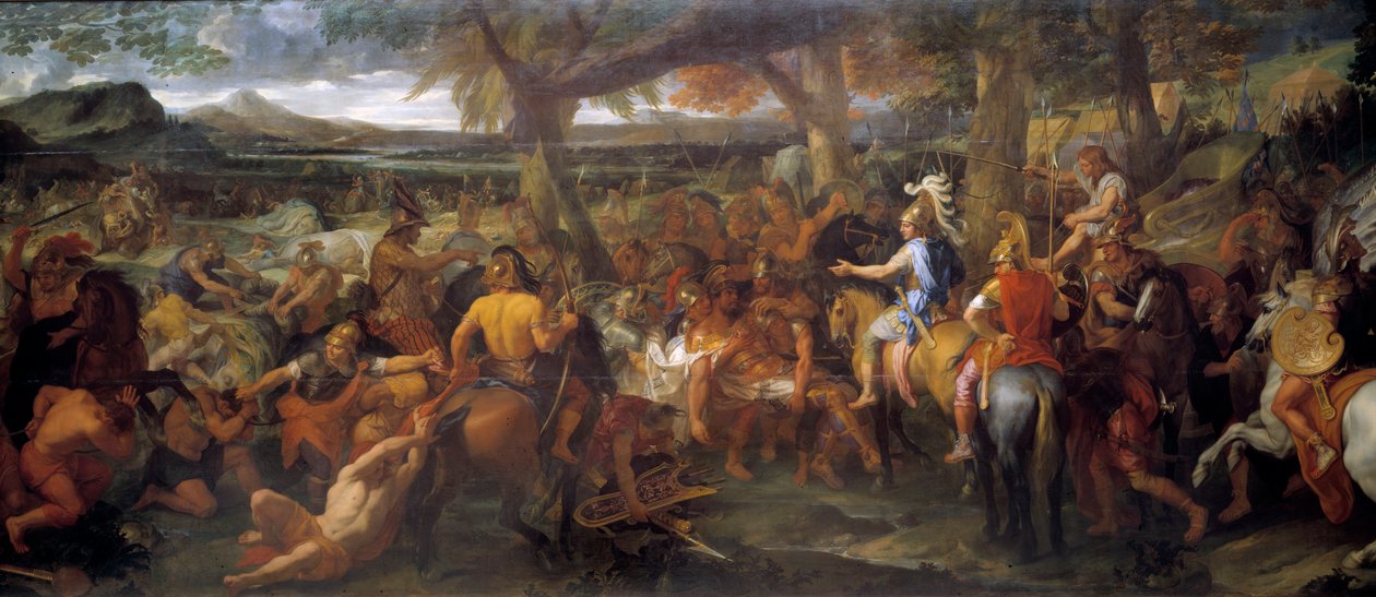 İskender ve Porus. MÖ 327