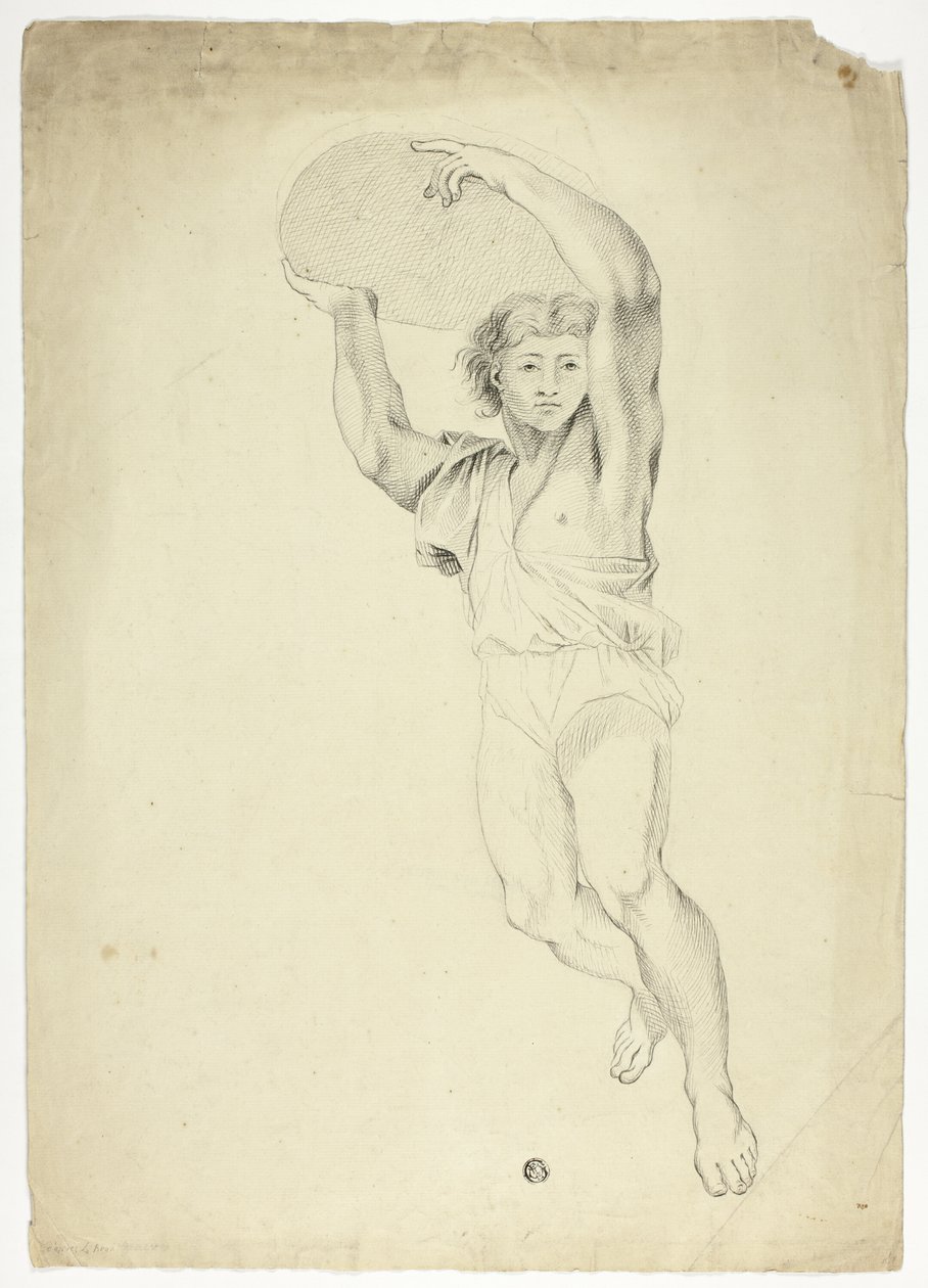 Ağırlık taşıyan çocuk by Charles Le Brun