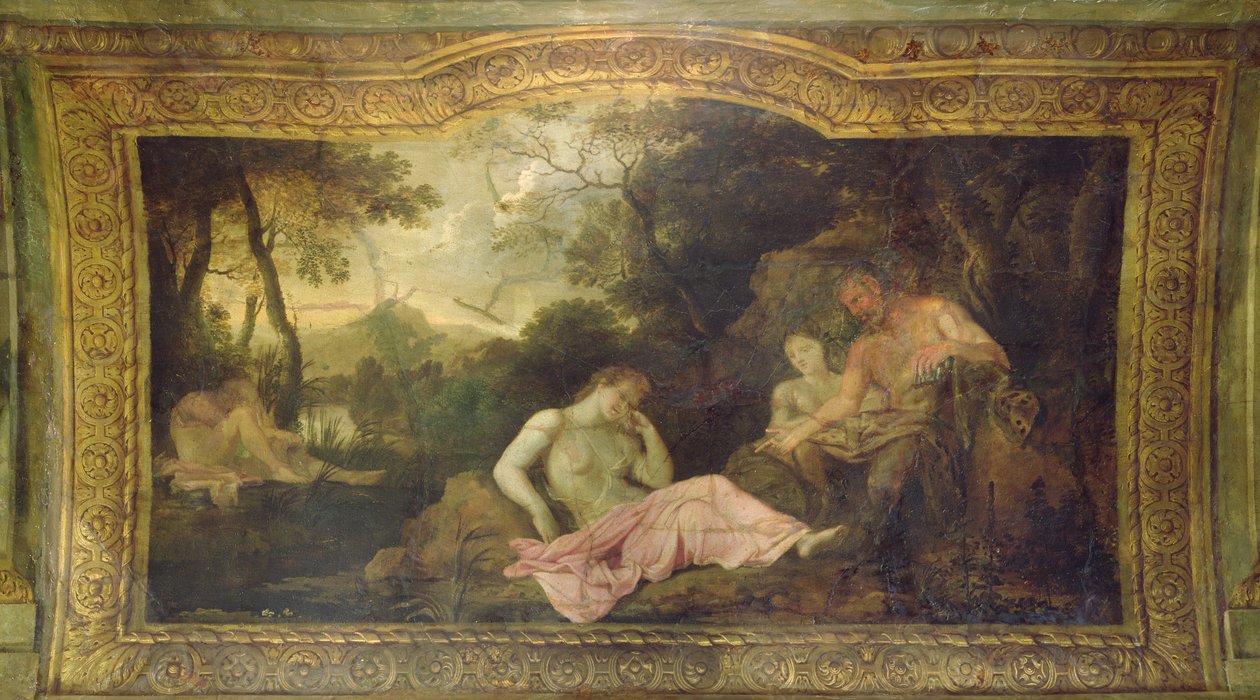 Ceiling of the Hôtel La Rivière (detail of Psyche sleeping), 1653  by Charles Le Brun