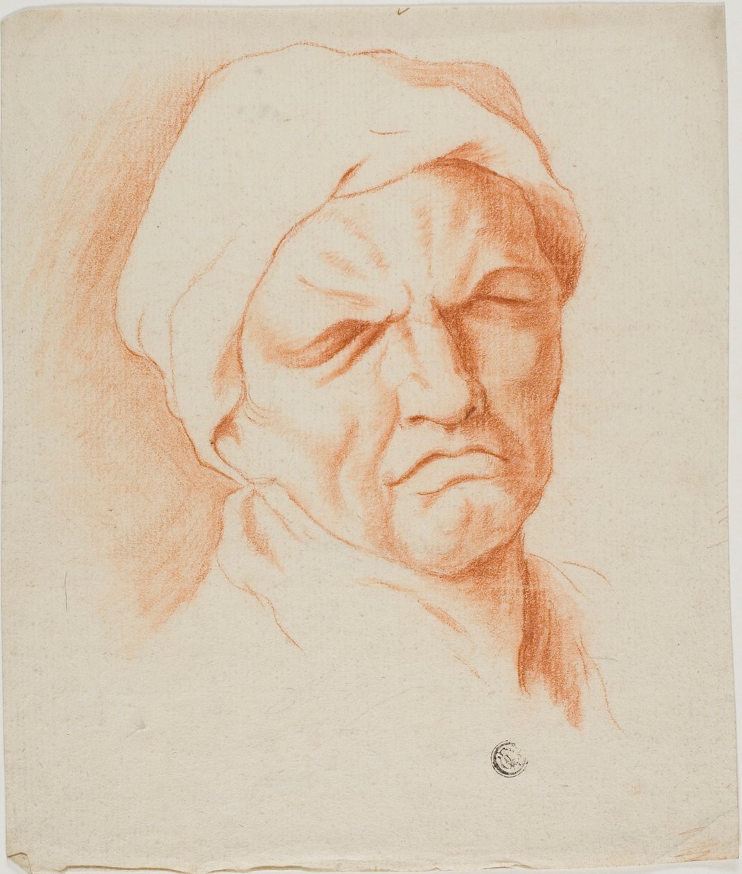 Yaşlı Bir Adamın Başı by Charles Le Brun