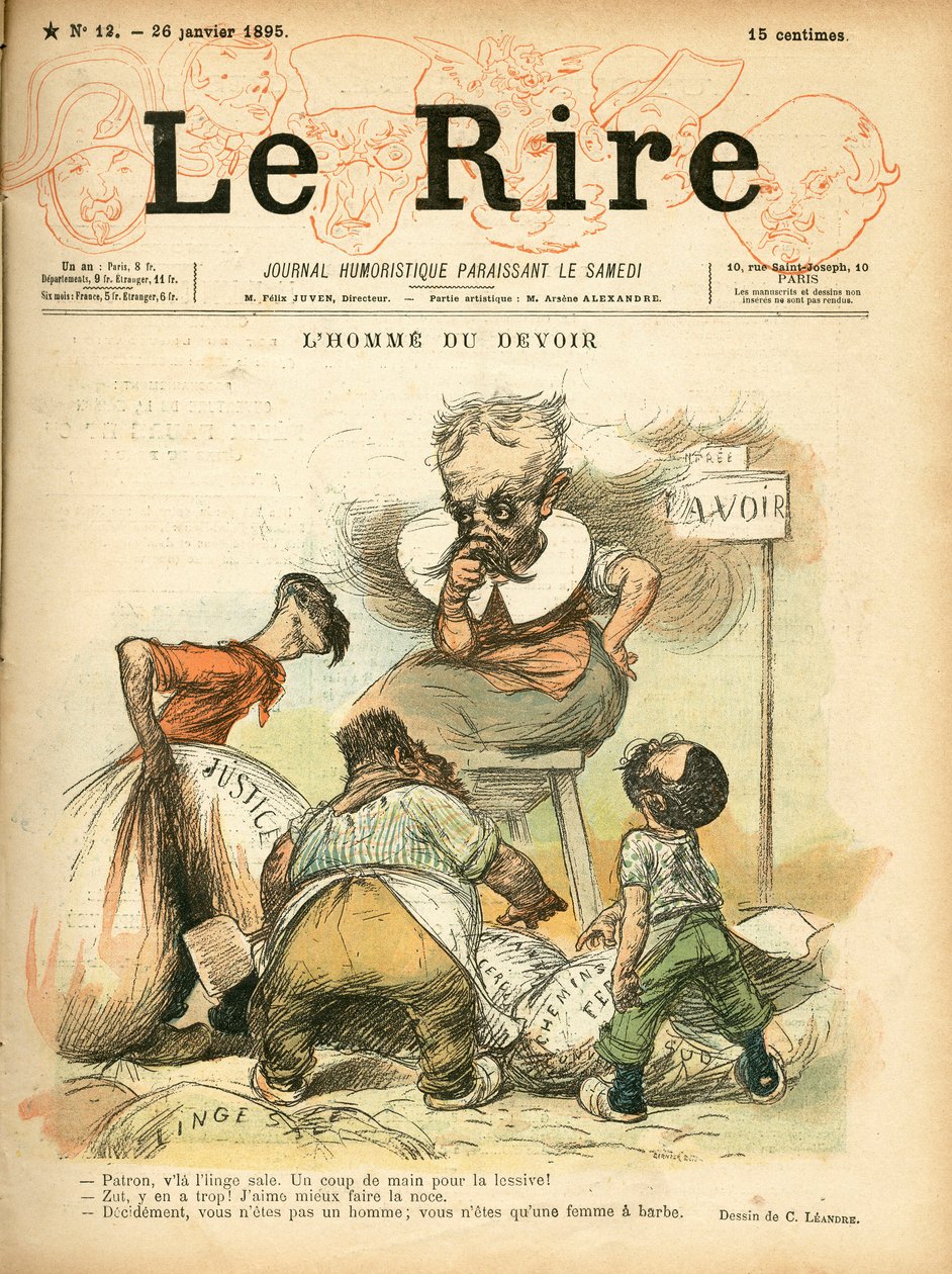 Renklerde Hiciv “Le Lire” Kapağı by Charles Leandre