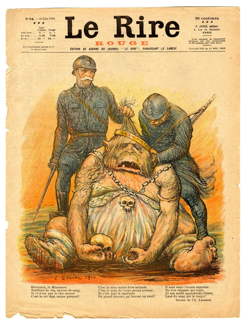 “Kırmızı Kahkaha” Kapağı, Renklerle Hiciv by Charles Leandre
