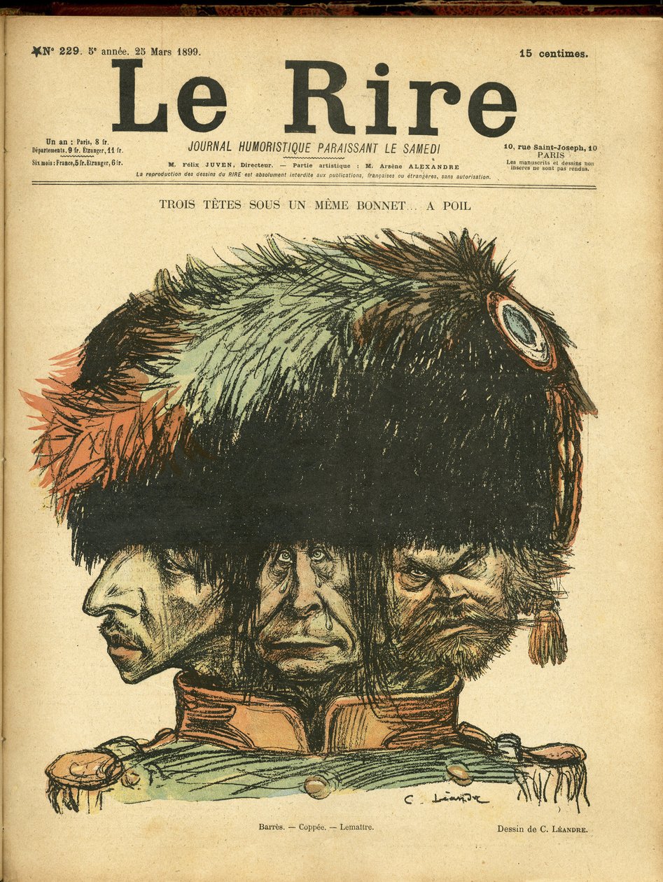 Le Rire Kapağı için Charles Leandre (1862-1934) çizimi by Charles Leandre