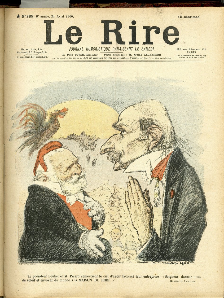Le Rire Kapağı için Charles Leandre (1862-1934) çizimi by Charles Leandre